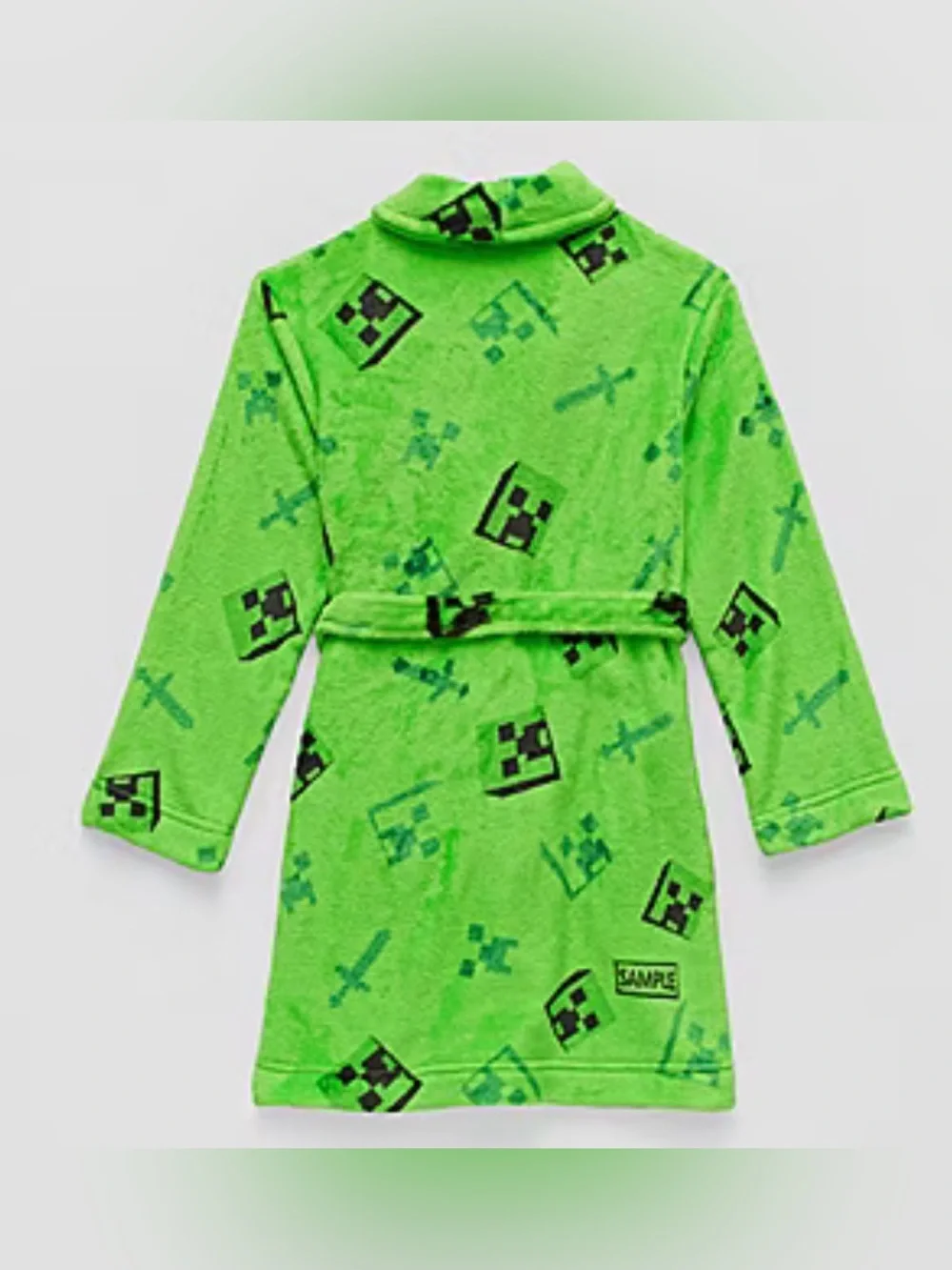 Boys Plush Long Sleeve Mid Length Robe